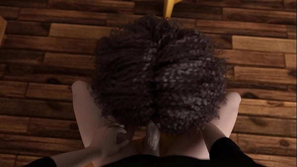 Coroa negra gostosa chupa pau branco enorme com vontade
