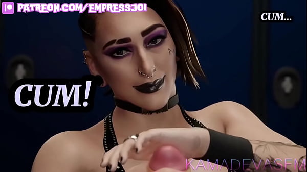 Joi hentai: obedeça a mamãe gótica e goze para ela